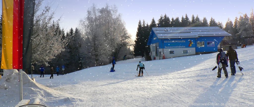 Arber Skigebiet Bayerischer Wald Winterurlaub am Geisskopf